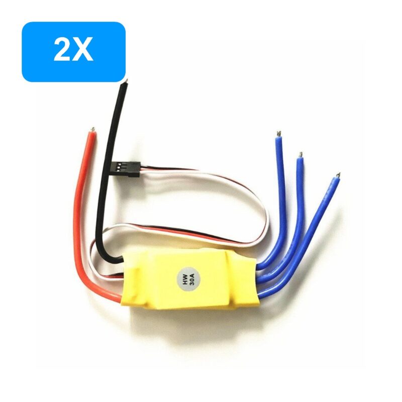 2 x ESC 30A Brushless com Bec Interno para Aeromodelos
