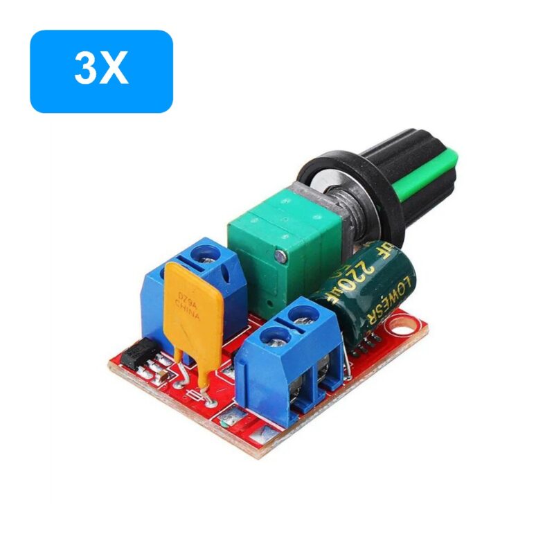 3 x Módulo Controle de Velocidade de motor DC PWM