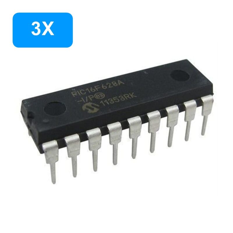 3 x PIC 16F628A  Dip 18