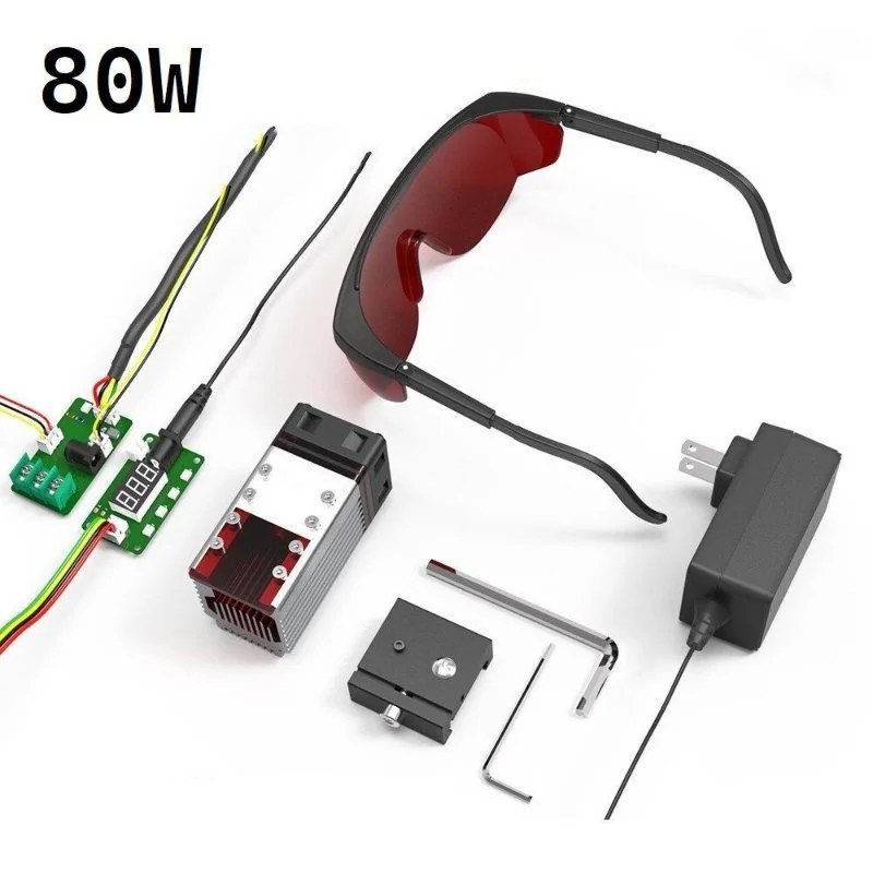 Módulo Laser NEJE 80W TTL 445-450nm para CNC