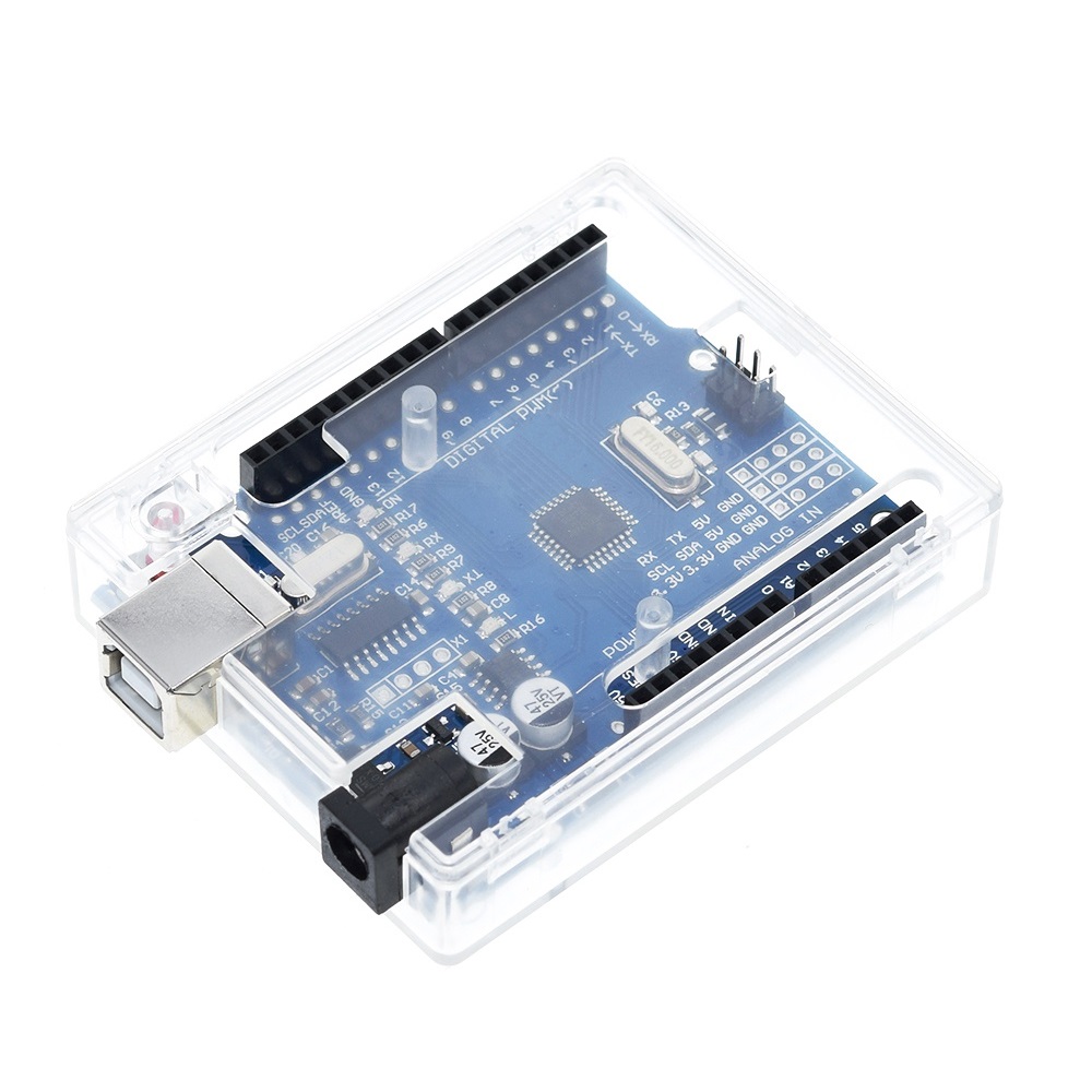 Case capa para Arduino UNO Transparente - Imagem 2
