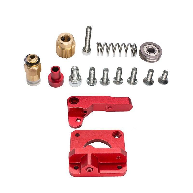 Extrusora MK8 extruder para impressora 3d Vermelha