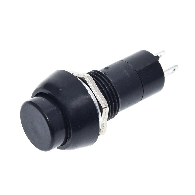 Botão Liga e Desliga Preto de Pulso push button