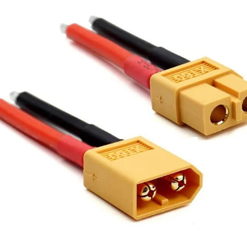 Cabo XT60 (macho+fêmea) com 10CM