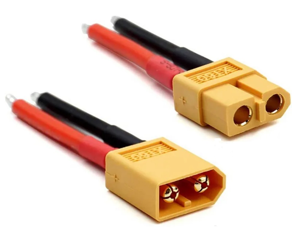 Cabo XT60 (macho+fêmea) com 10CM
