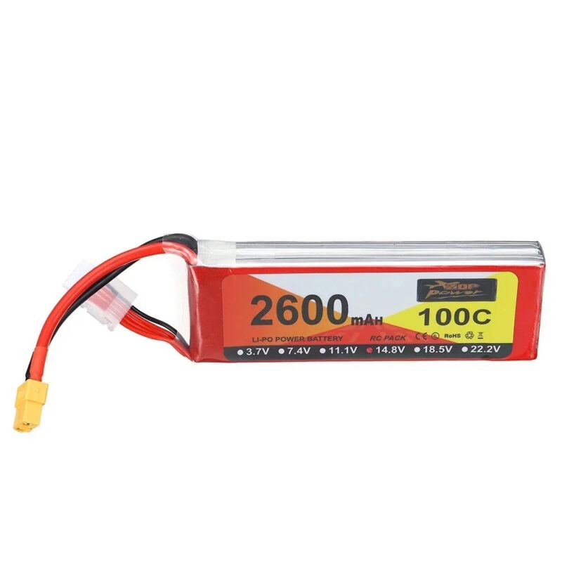 Bateria LiPo ZOP Power 4S 14,8V 2600mAh 100C XT60