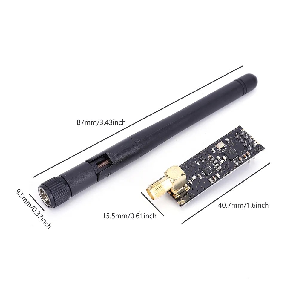Módulo NRF24L01 + PA + LNA Wireless 2.4GHz Longo Alcance + Antena - Imagem 3