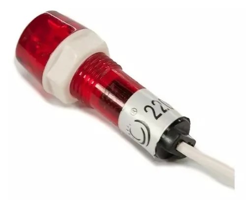 Sinalizador LED Olho de Boi 220V Vermelho
