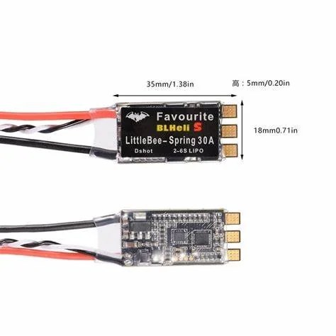 ESC BLHeli 30A Brushless 2-6S - Imagem 2