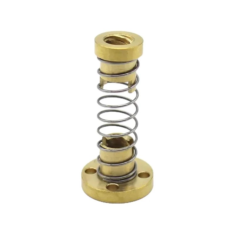 Castanha Anti-Folga TR8 Passo 8mm Cobre Flangeada