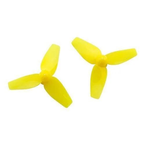 Hélice 3 Pás 16mm Amarela para Drone